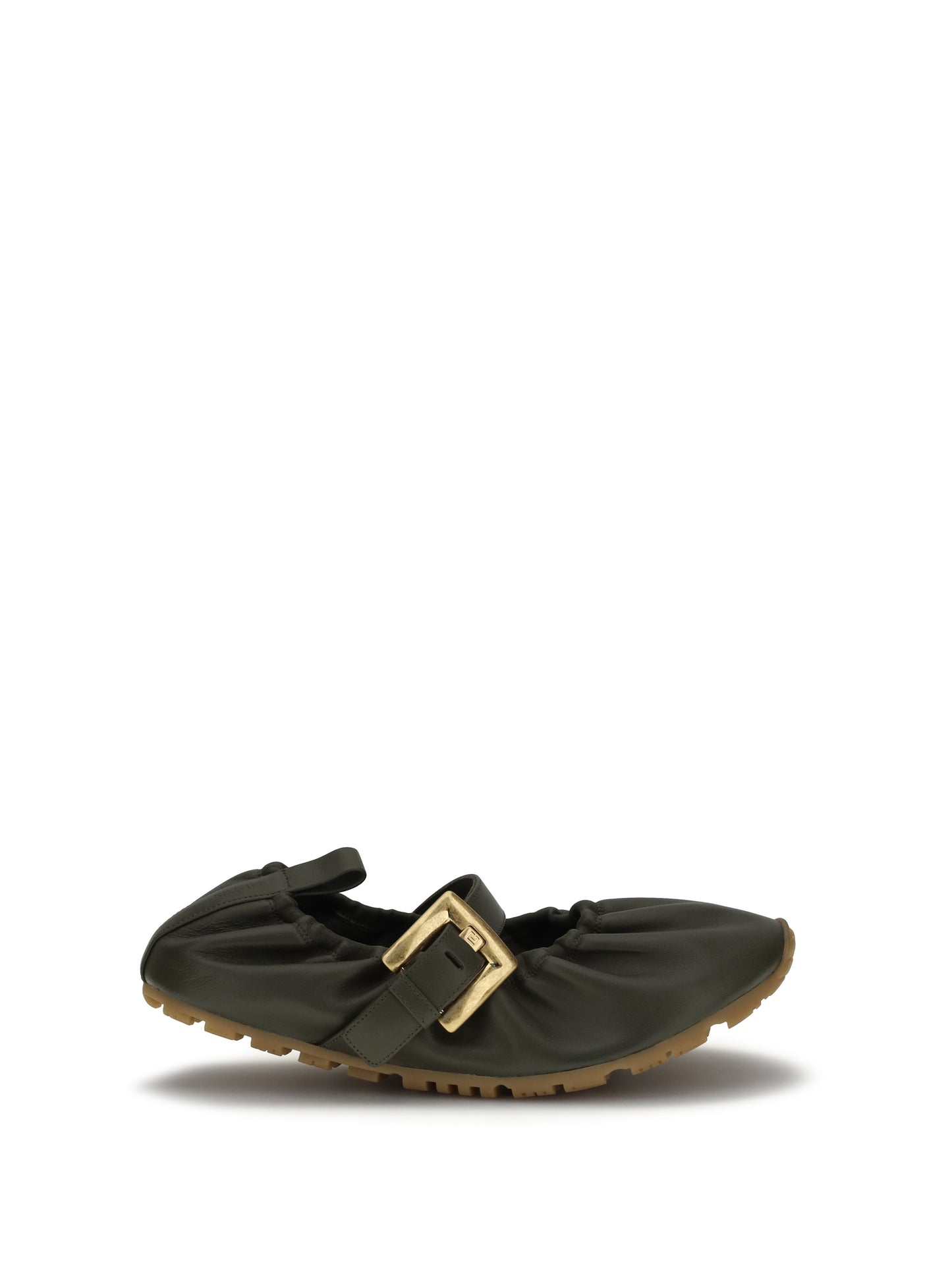 Ballerinas Buckle-Strap Green