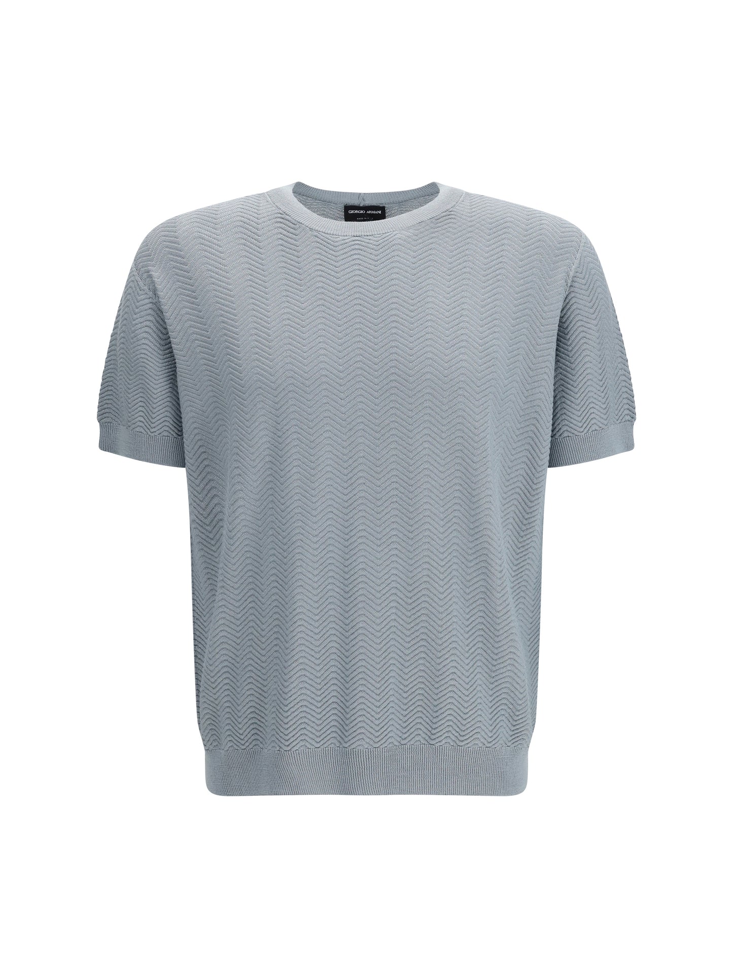 Short-Sleeved Cotton-Silk Sweater