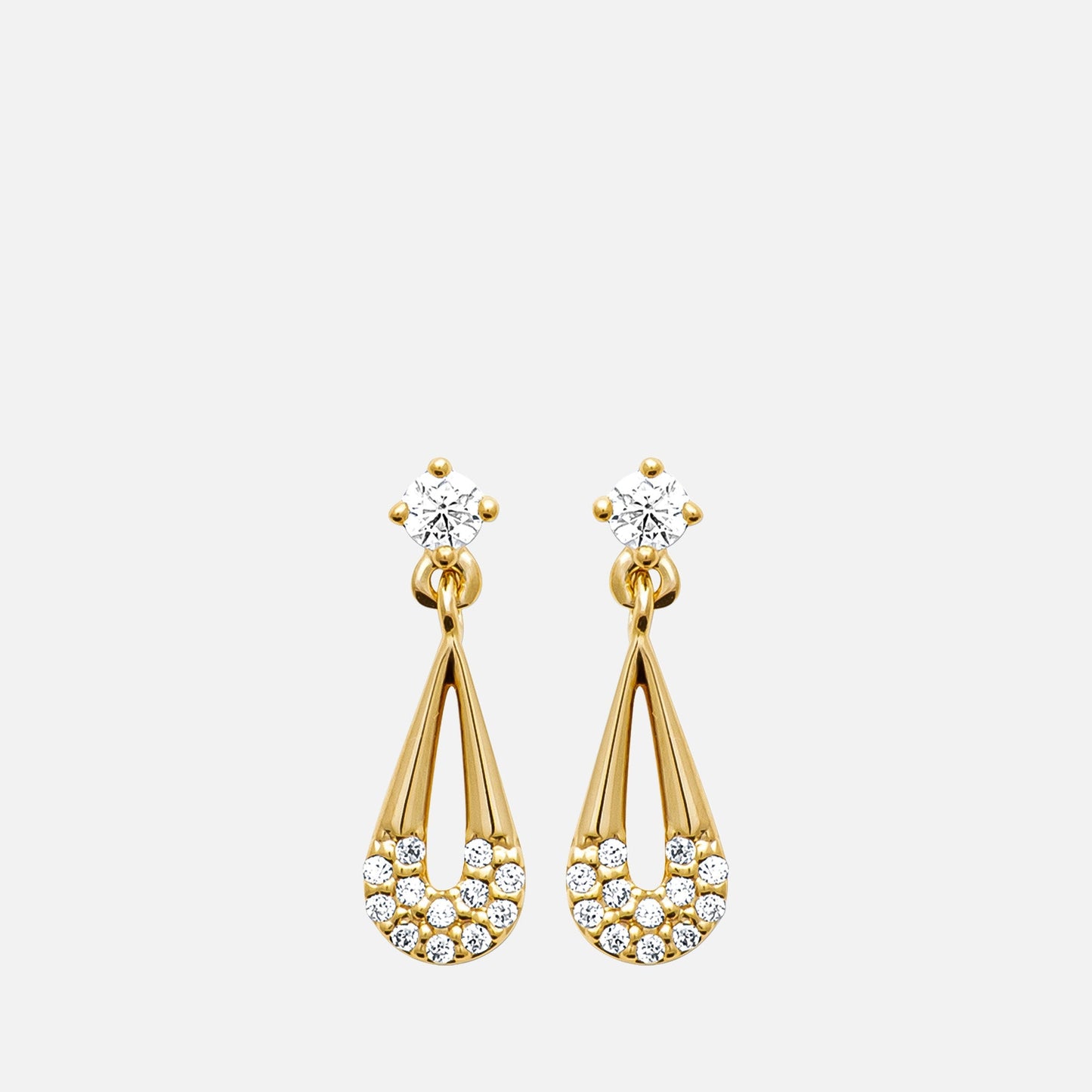 Selene Open Teardrop Earrings
