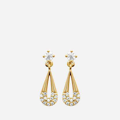 Selene Open Teardrop Earrings
