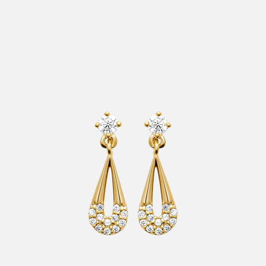Selene Open Teardrop Earrings