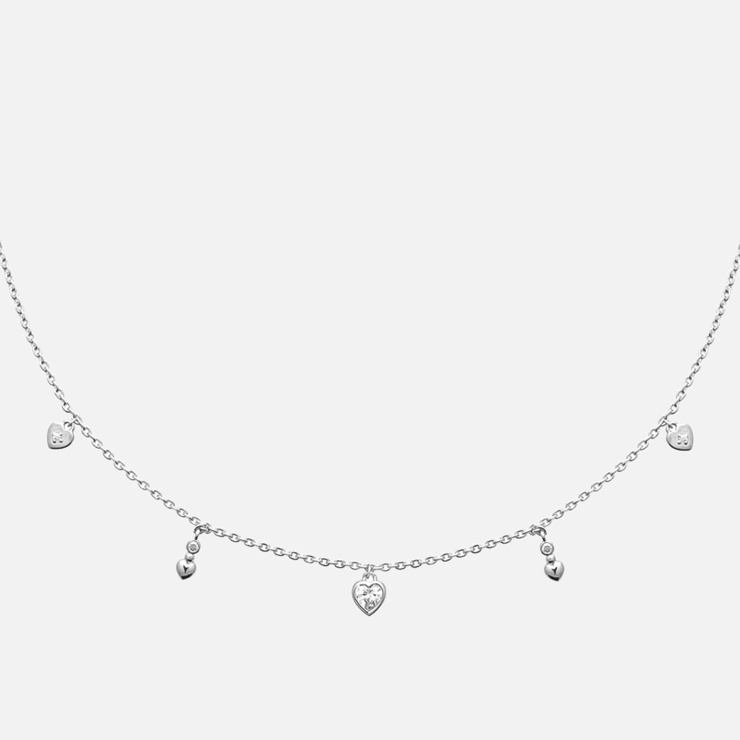 Amora Heart Station Necklace