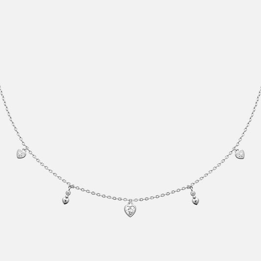 Amora Heart Station Necklace