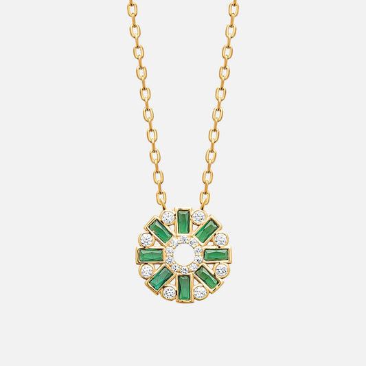 Emerald Kaleidoscope Medallion