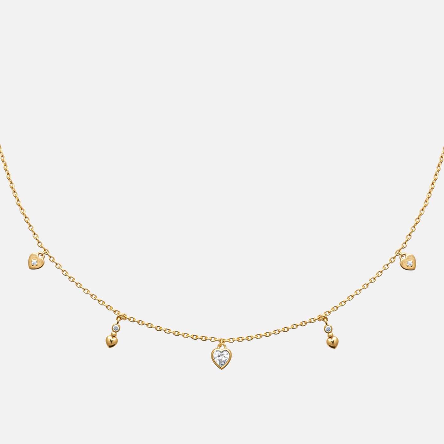 Amora Heart Station Necklace