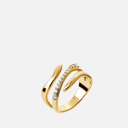Serpens Pavé Wrap Ring