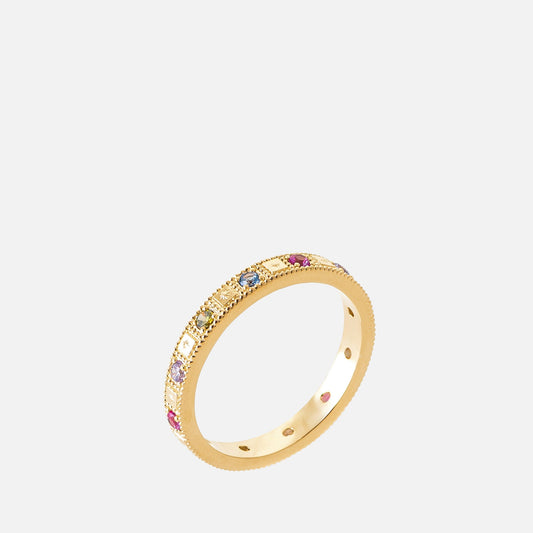 Celestia Mosaic Band Ring