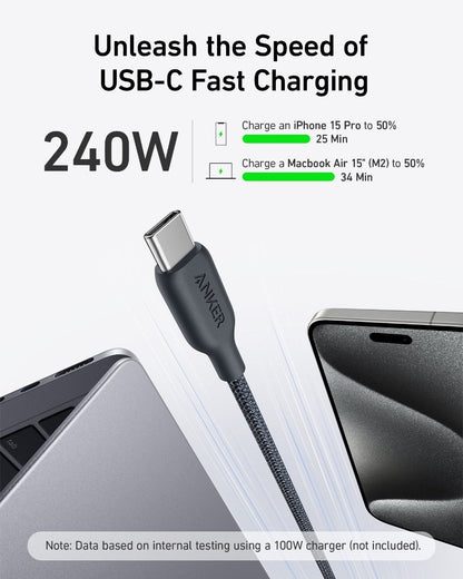 Anker <b>543</b> USB-C to USB-C Cable (Bio-Braided)