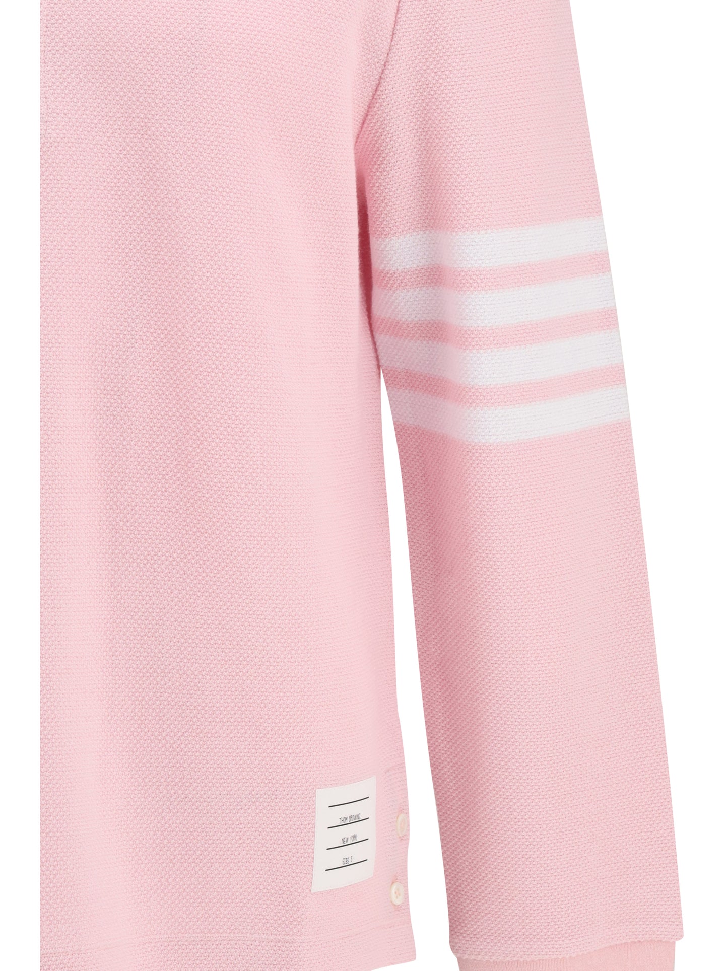 Piqué Long-Sleeve Polo Light Pink
