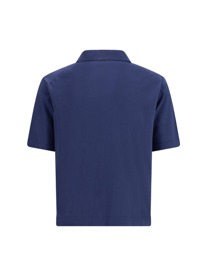 Polo Shirt Indigo Blue
