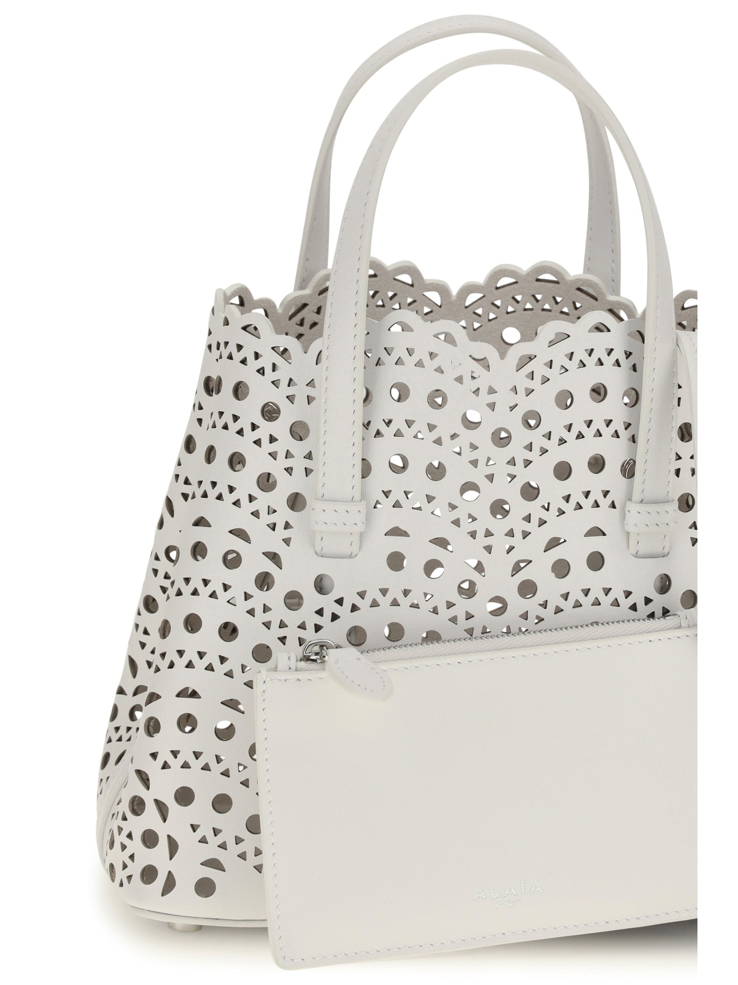 Handbag Mina Calf Leather Off-White