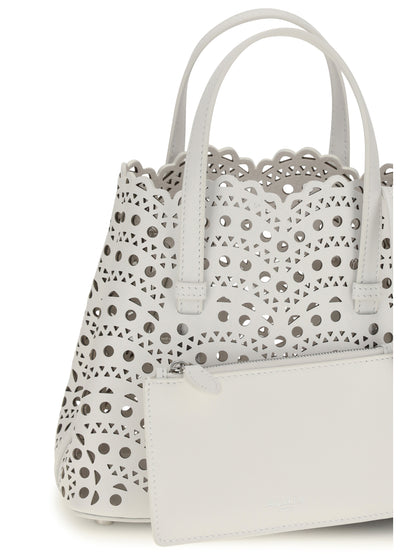 Handbag Mina Calf Leather Off-White