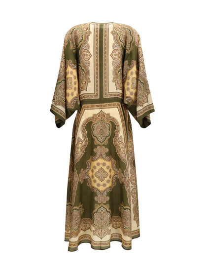 Tunic Dress Mahon Olive Paisley