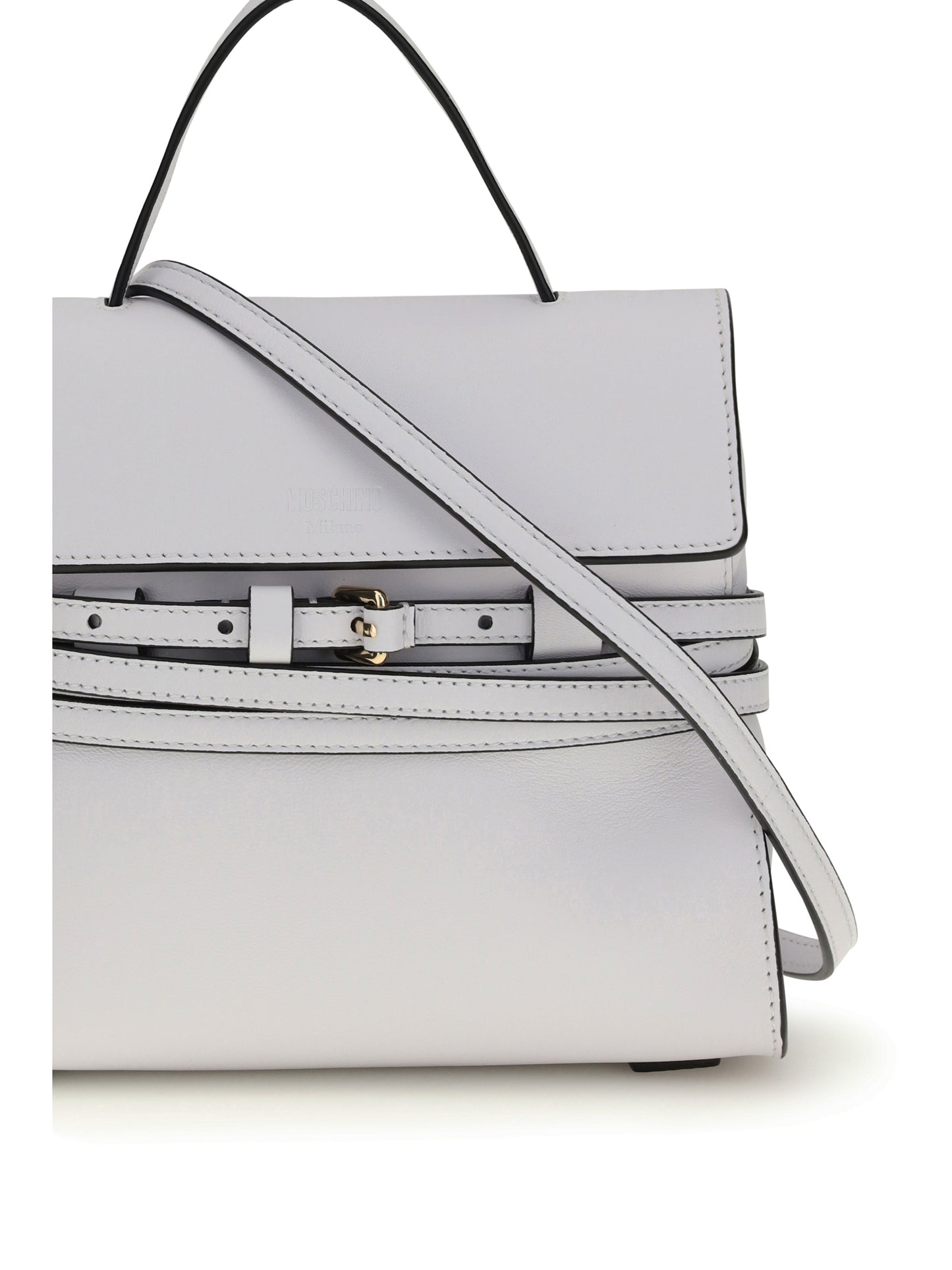 Handbag Tie Me White Leather