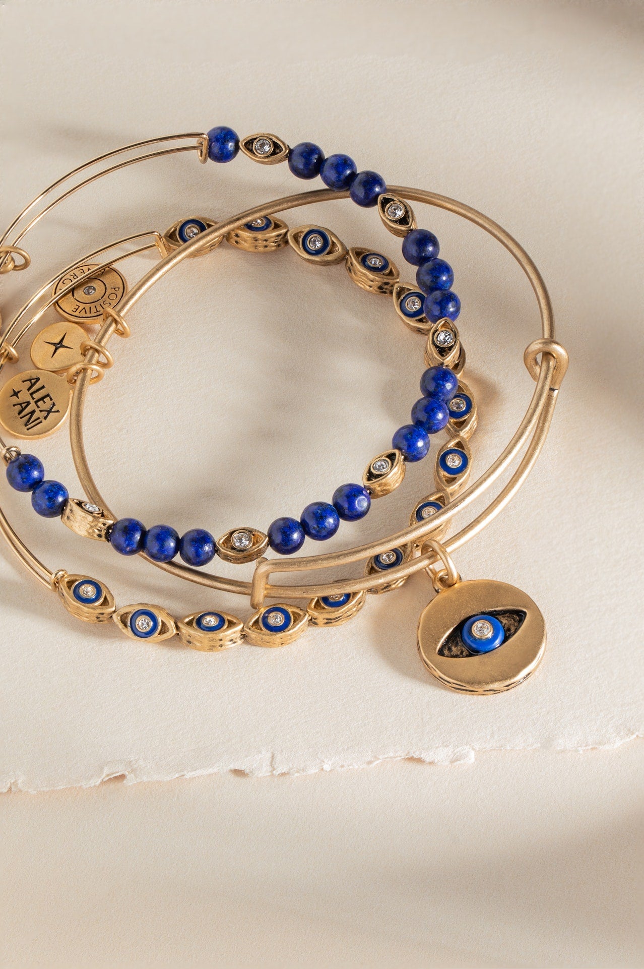 Untamed Evil Eye Lapis Bangle
