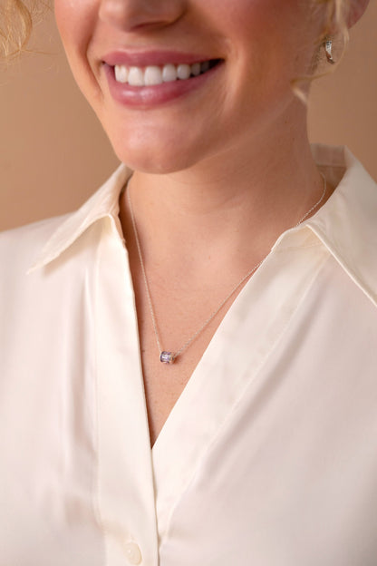 February Birthstone Precious Pendant Necklace