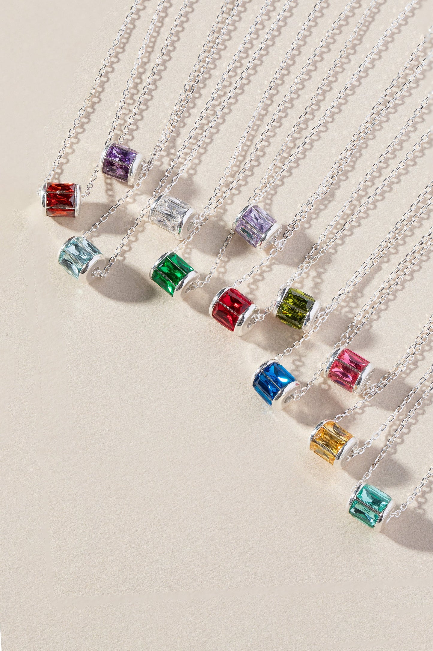 April Birthstone Precious Pendant Necklace