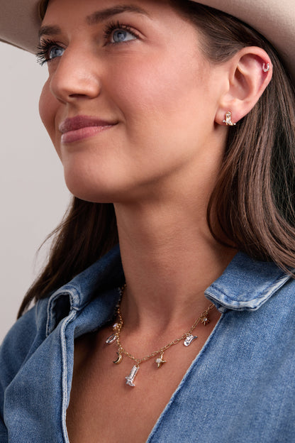 Cosmic Cowgirl Charm Necklace