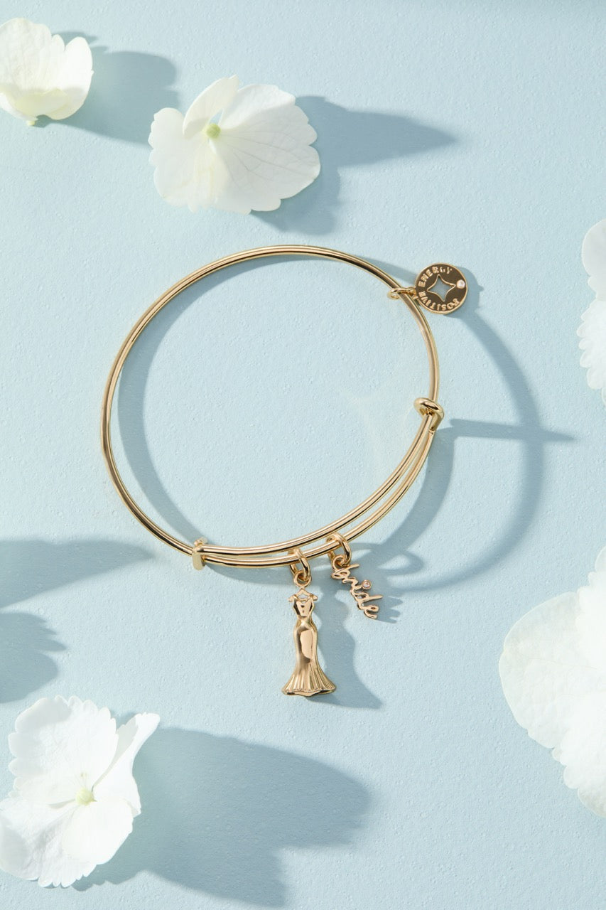 Bridal Gown Duo Charm Bangle