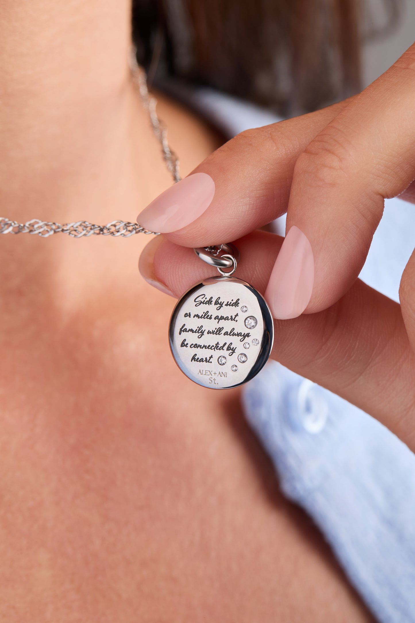 Mom Butterfly Disc Charm