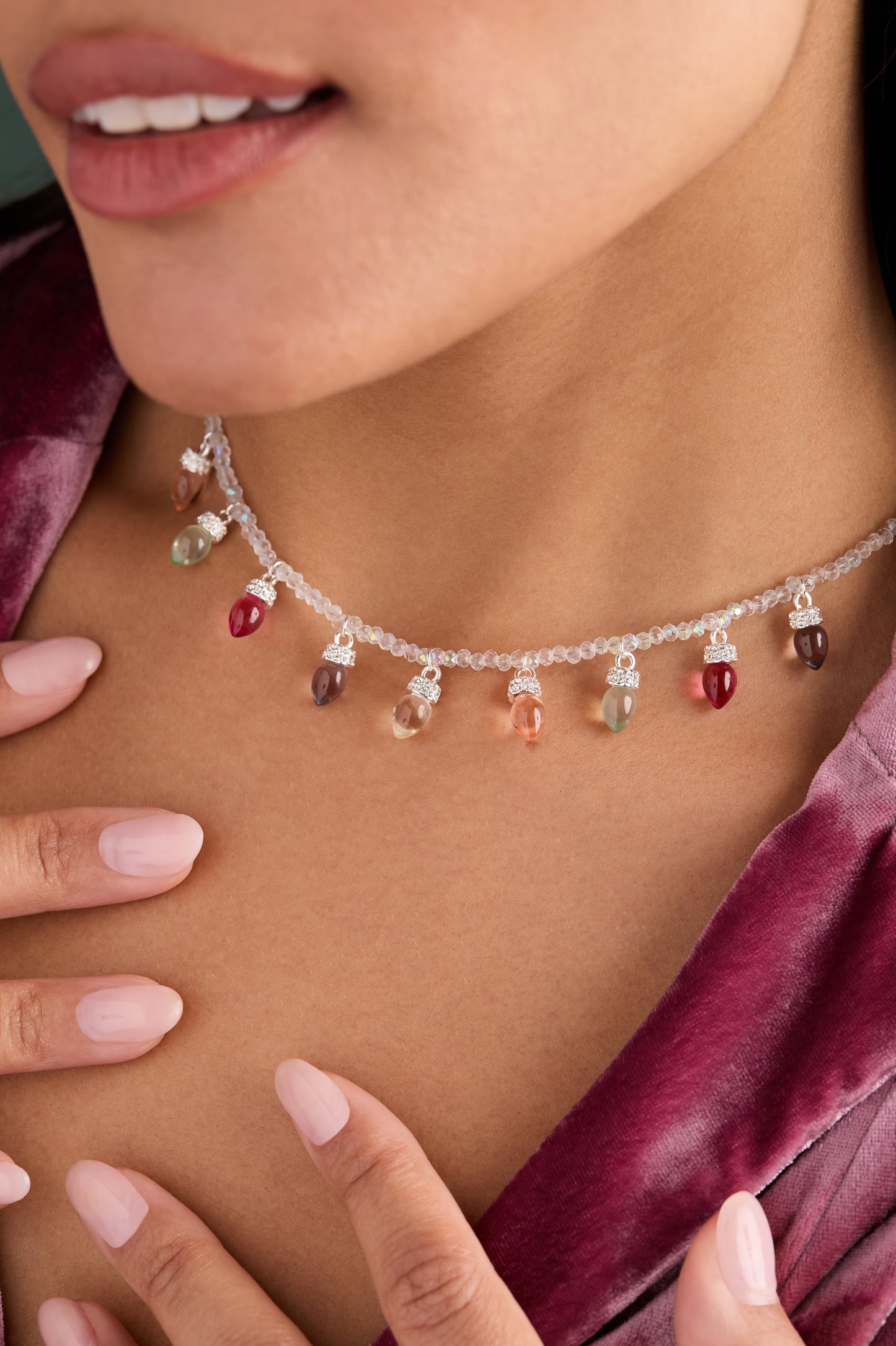 Christmas Muted Light Bulb Necklace