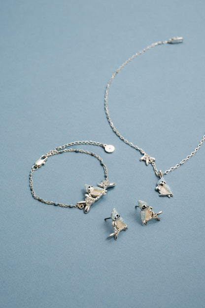 Tufted Titmouse Bird Bracelet