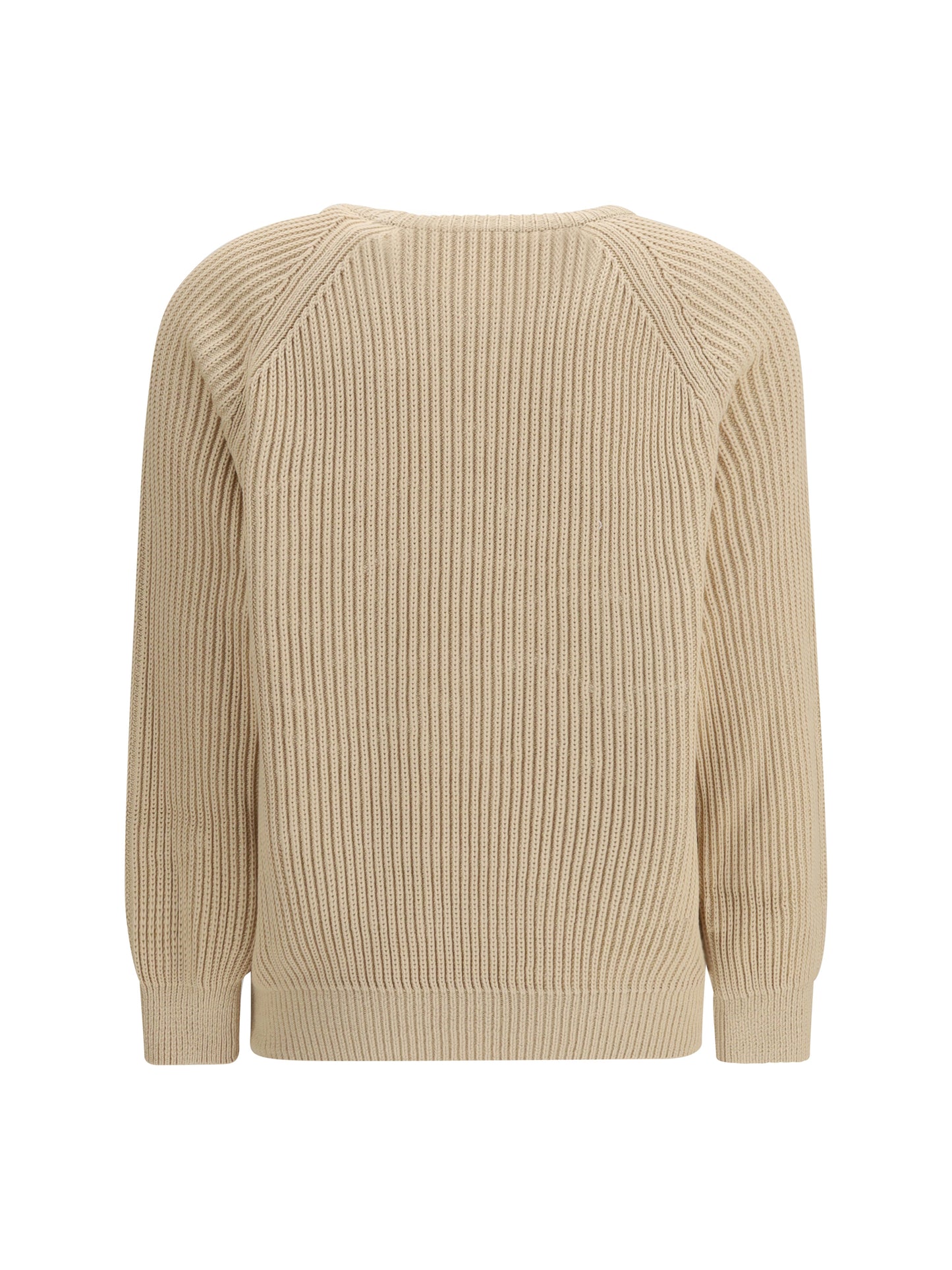 Pullover Ribbed Cotton Light Brown