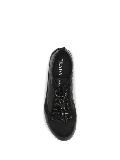 Sneakers, Leather and Fabric