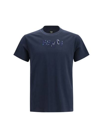 Cotton T-Shirt With Asymmetric Logo