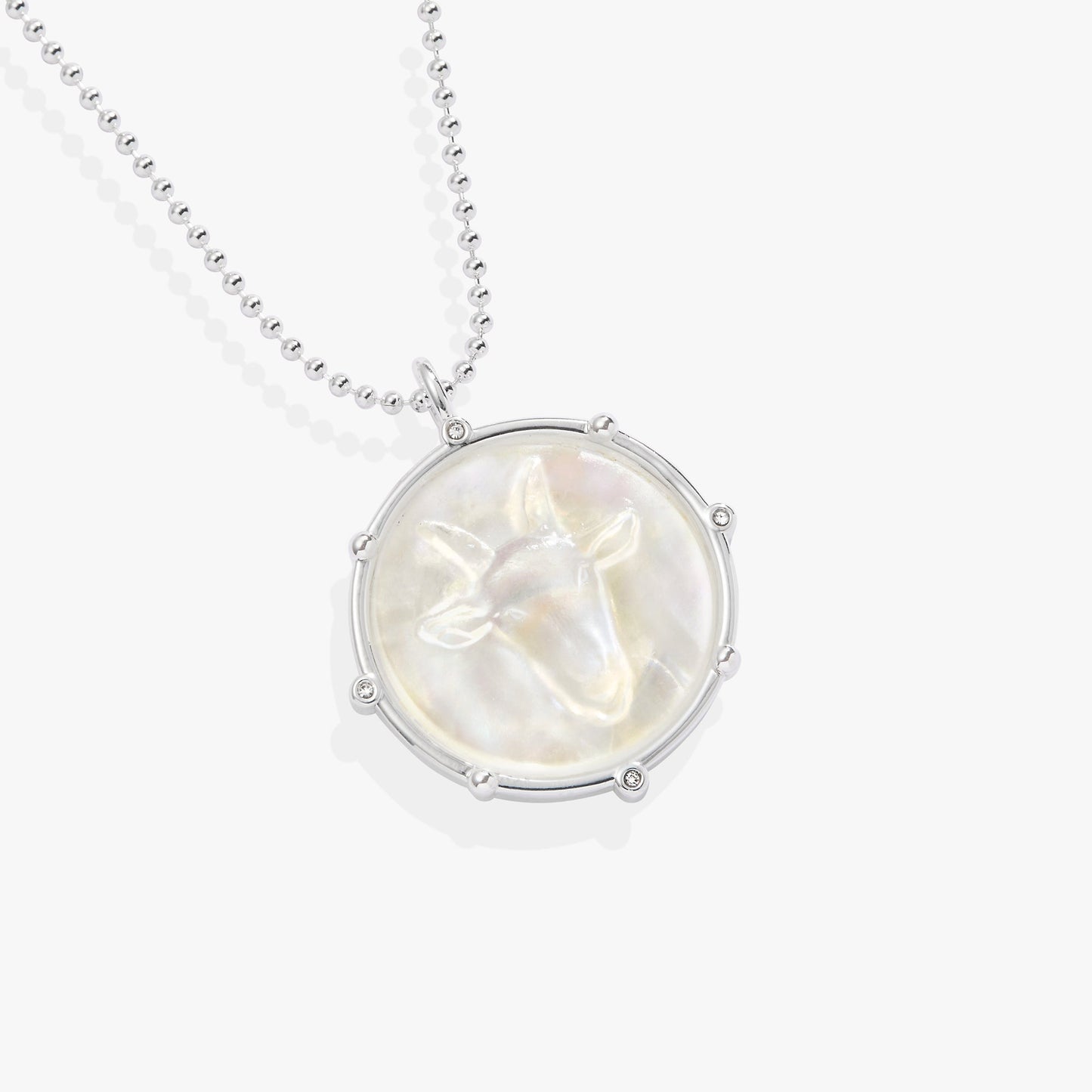 Capricorn Zodiac Double-Sided Charm Necklace