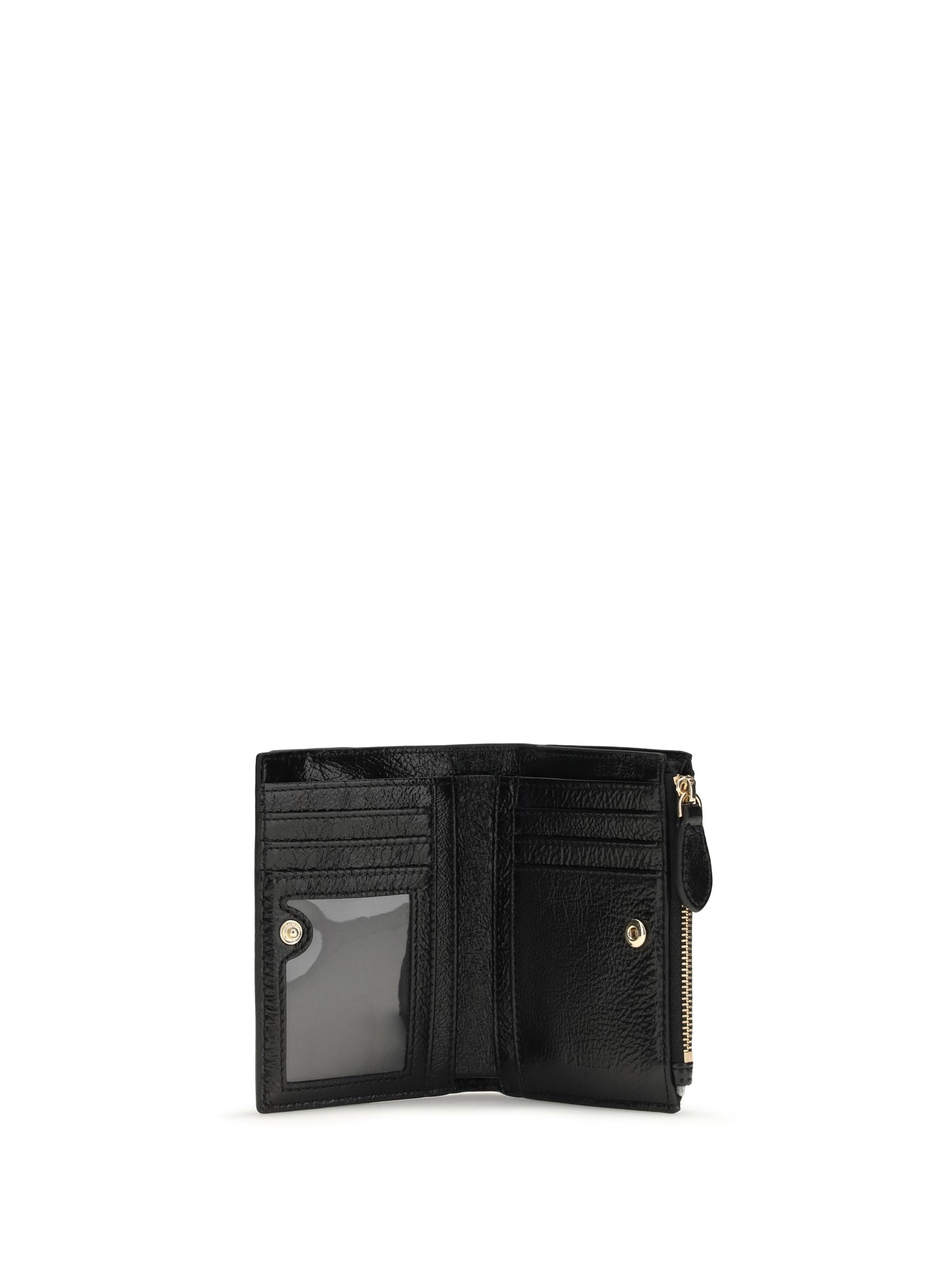 Leather Wallet Black/Gold
