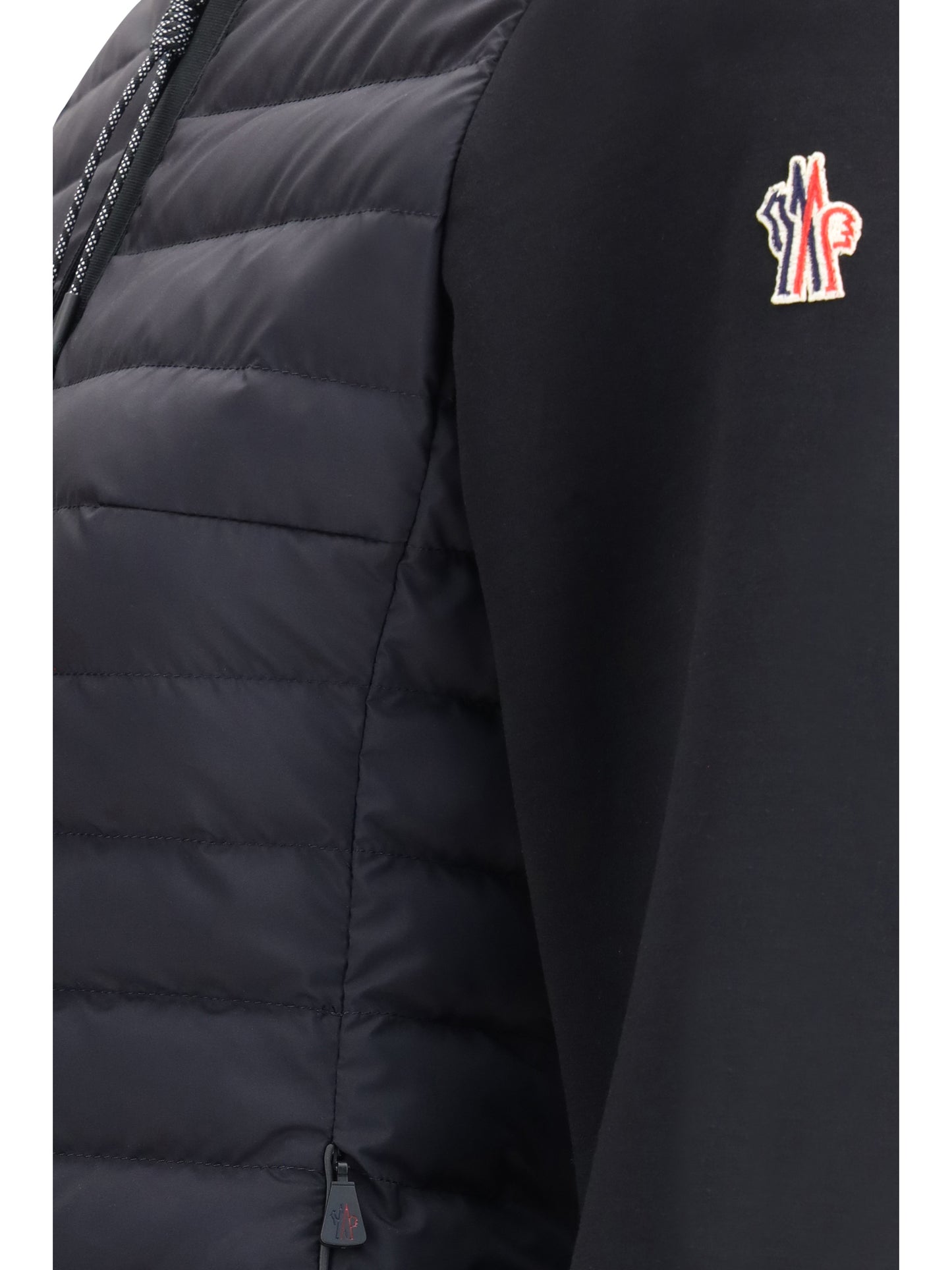 Hooded Cardigan Black Polyamide