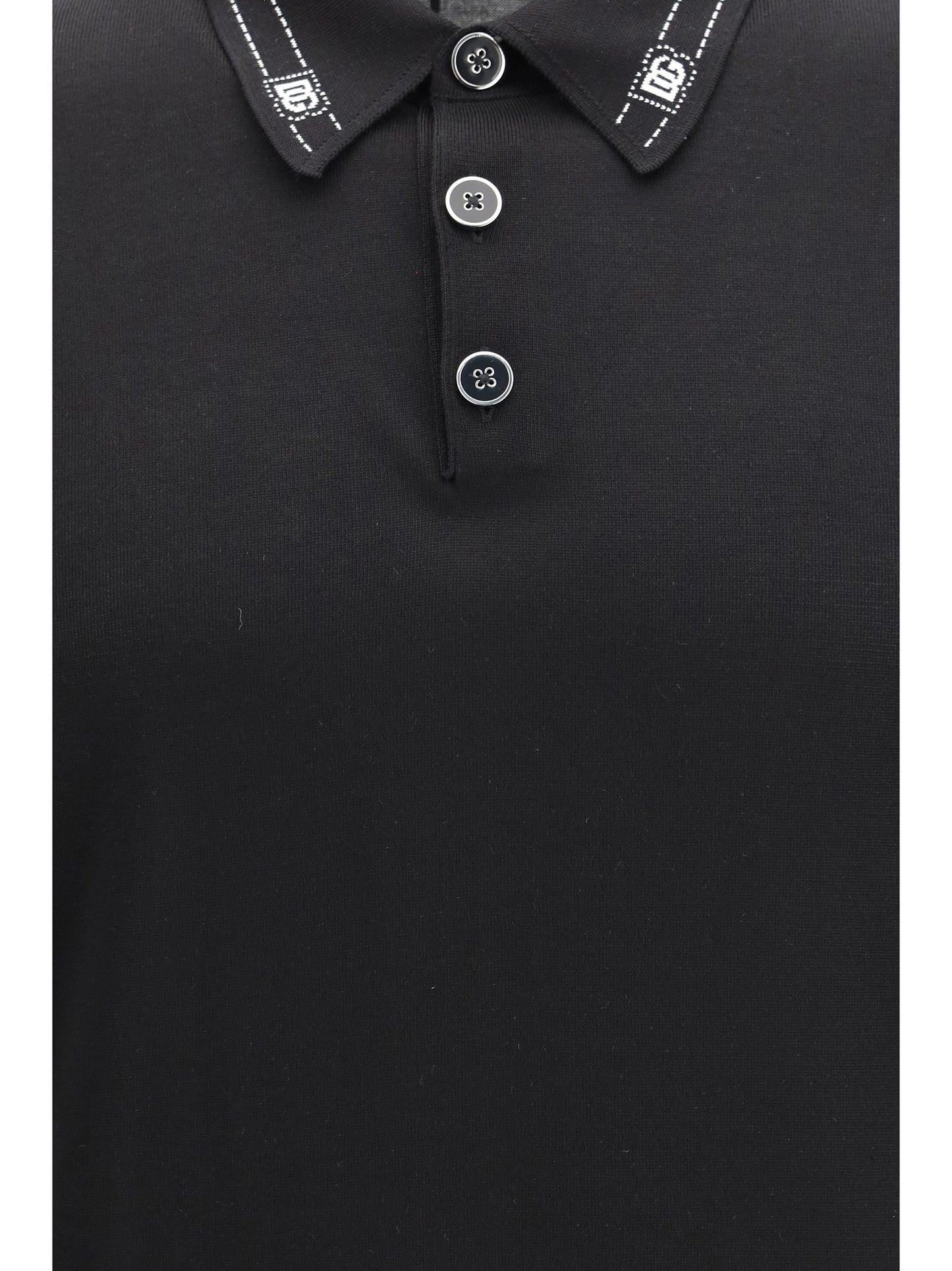 Polo Shirt Silk Black