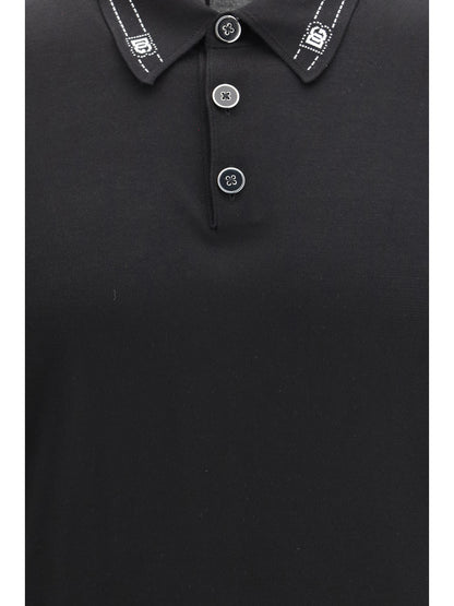 Polo Shirt Silk Black
