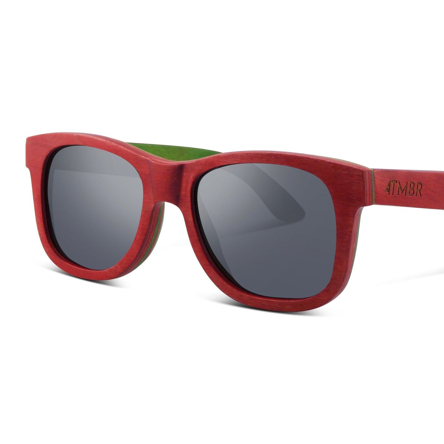 Traveler | Red | Wooden Sunglasses