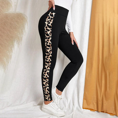 Leopard Print High-Waist Butt-Lifting Yoga Pants – Stretchy Slim Fit Leggings