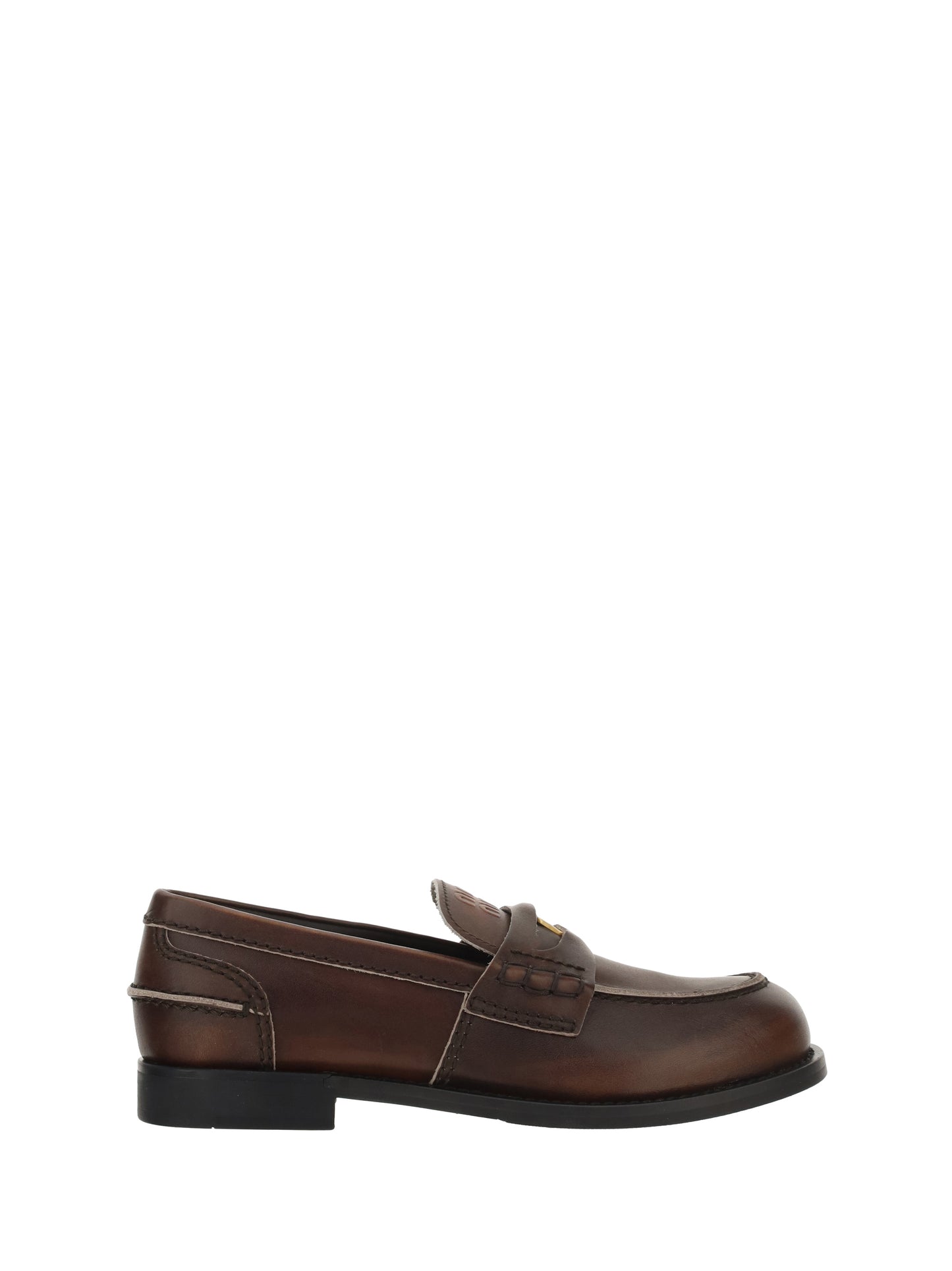 Leather Loafers in Black
