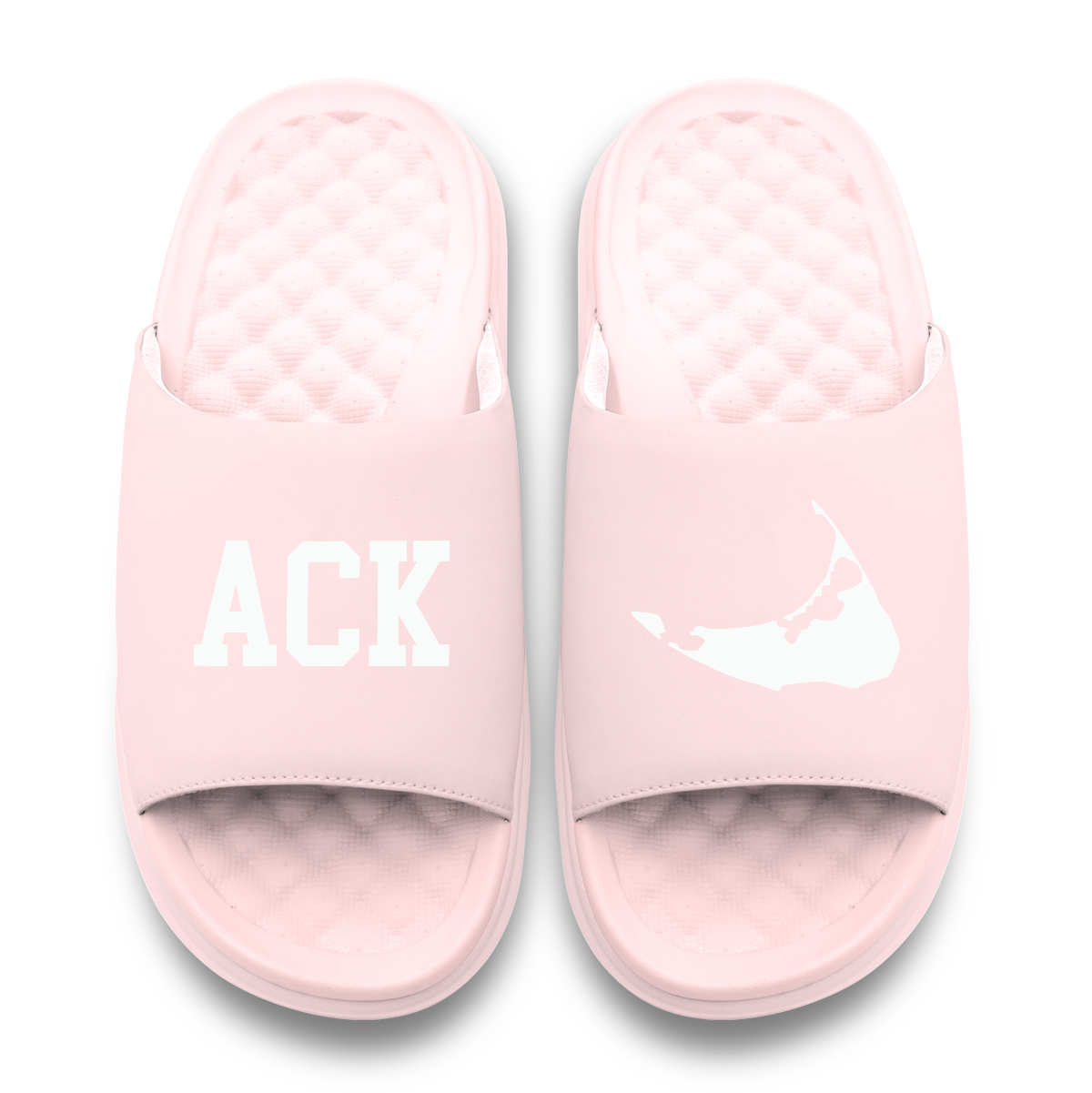 Nantucket Outline Motive Slide Sandals