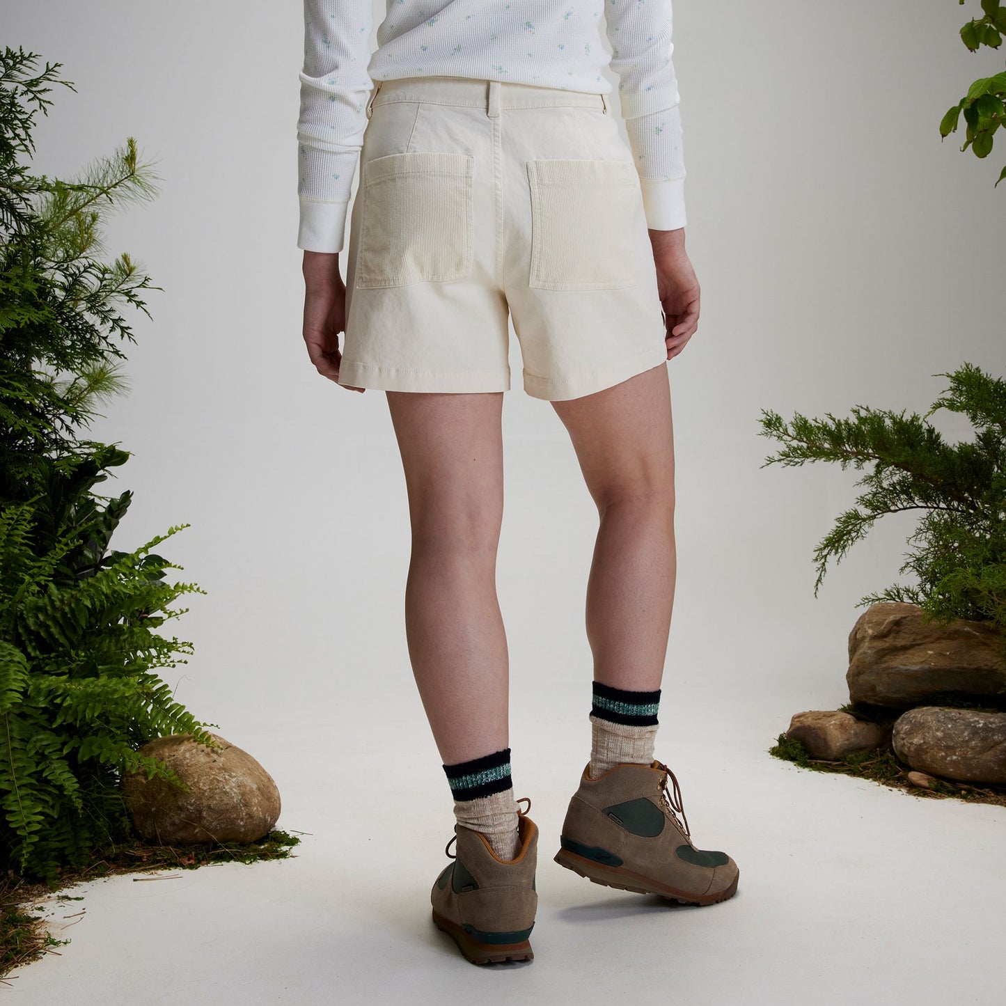 Women's Alpine Design Ad Mixed Fabric 5" Inch High Rise Shorts