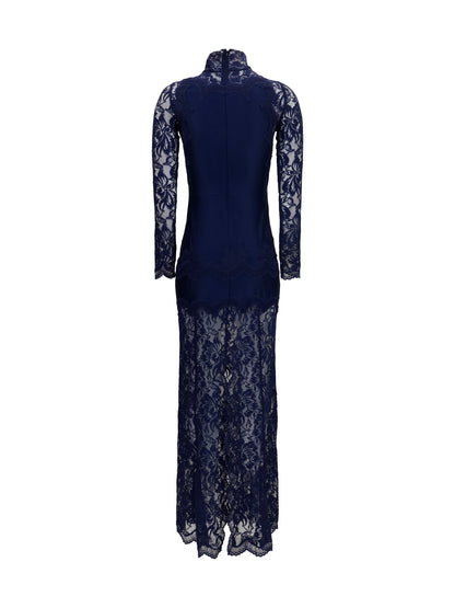 Dress Deep Navy Lace and Jersey