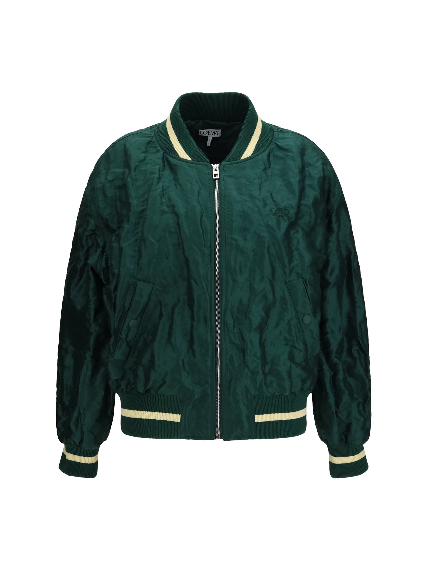 Bomber Jacket Dark Green Technical Taffeta