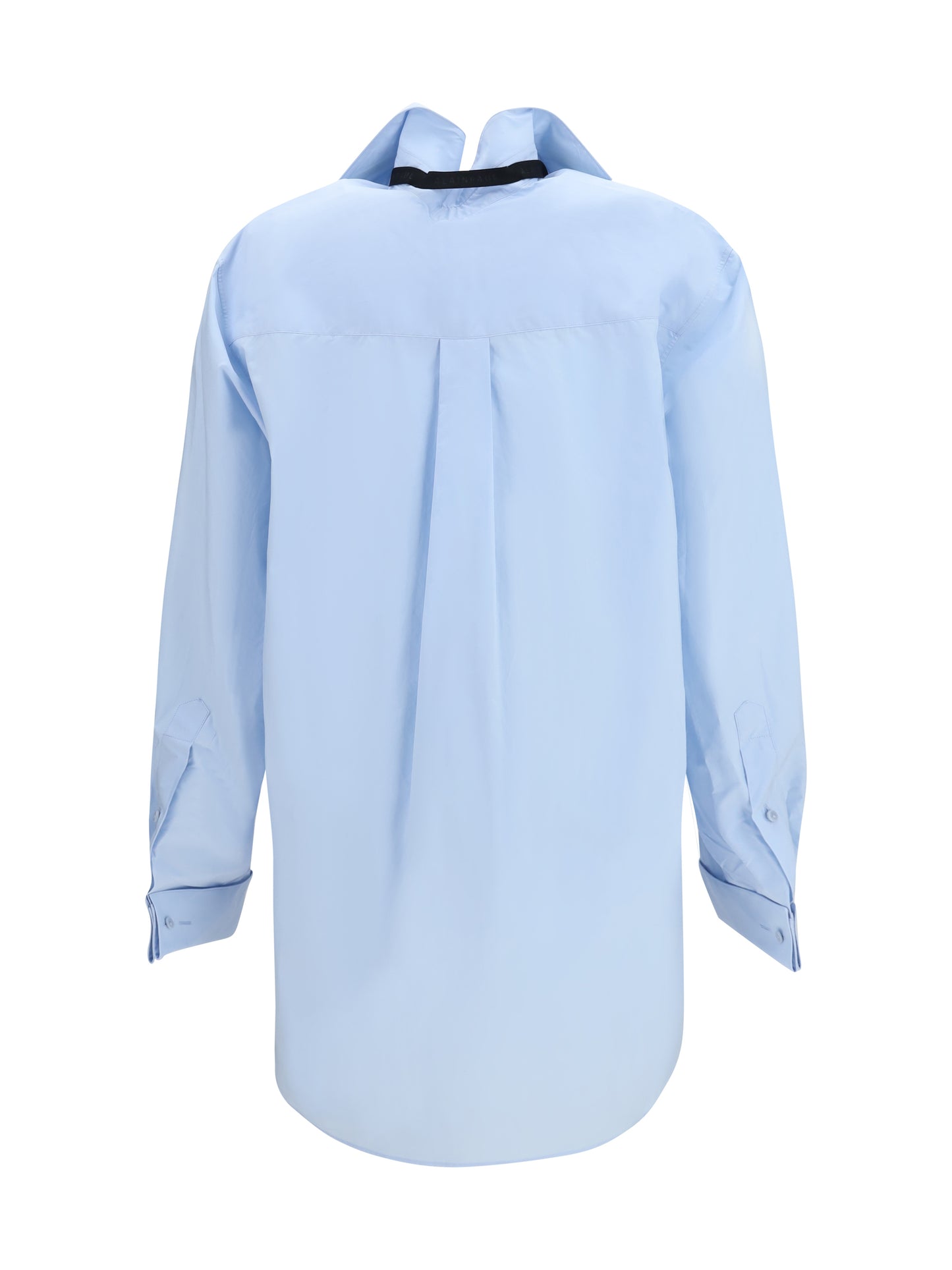 Shirt With Elasticated Collar Blue