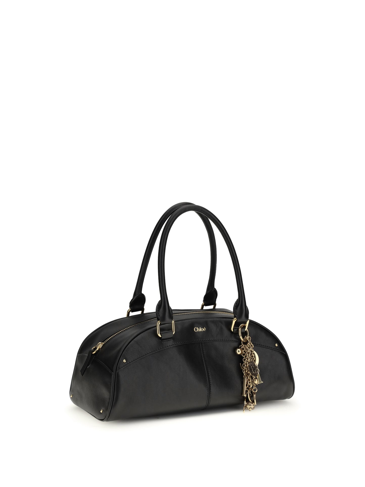 Bowling Handbag Calfskin Black