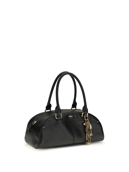 Bowling Handbag Calfskin Black