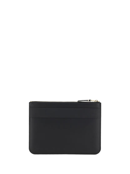 Coin Purse Big Bow Black Leather