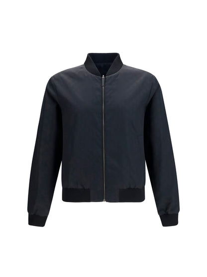Jacket Reversible Zip Silk Faille Black