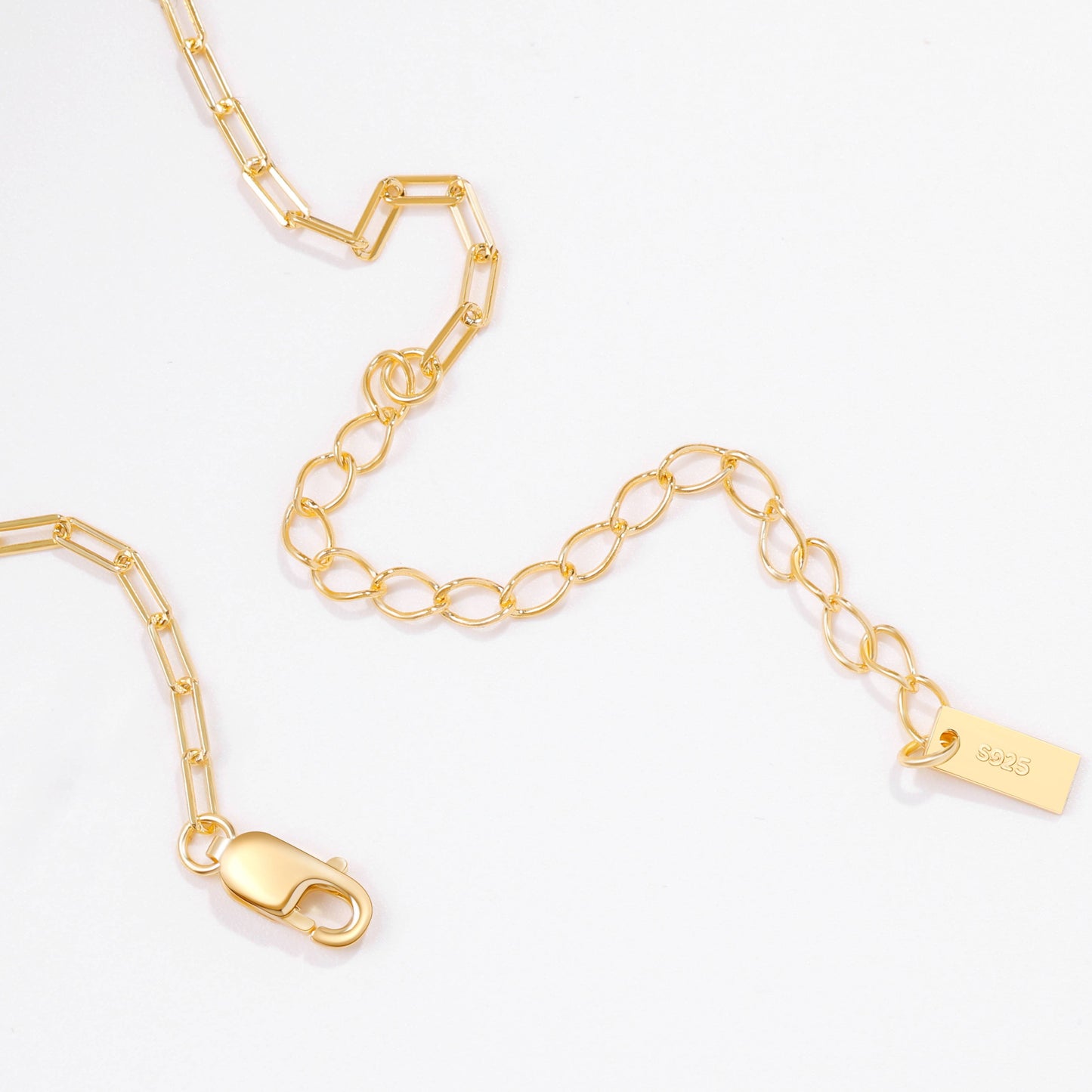 Mint & Lily Mother Of Pearl Heart Initial Necklace