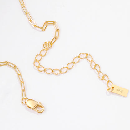 Mint & Lily Mother Of Pearl Heart Initial Necklace
