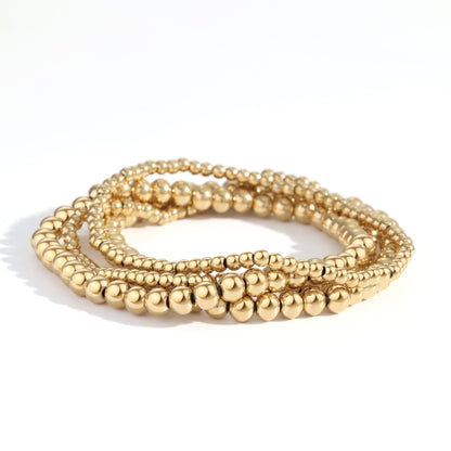 Mint & Lily 3mm & 5mm Beaded Bracelet Stacking Set
