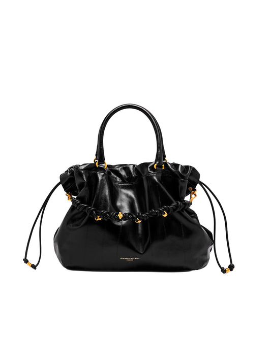 Leather Handbag Morgana Black